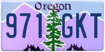 OR license plate 971GKT