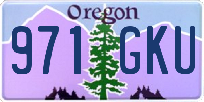 OR license plate 971GKU