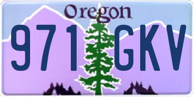 OR license plate 971GKV