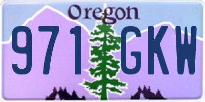 OR license plate 971GKW