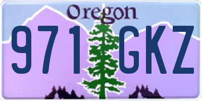 OR license plate 971GKZ