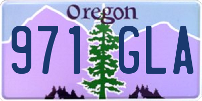 OR license plate 971GLA