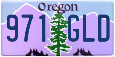 OR license plate 971GLD