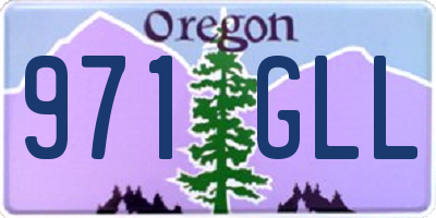 OR license plate 971GLL