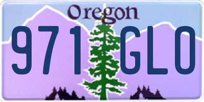 OR license plate 971GLO