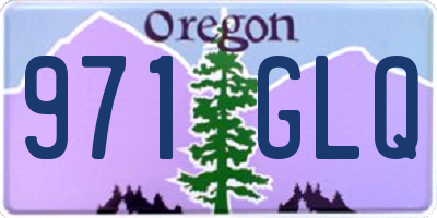 OR license plate 971GLQ