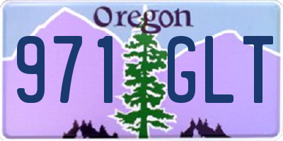OR license plate 971GLT