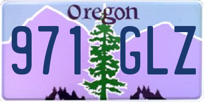 OR license plate 971GLZ