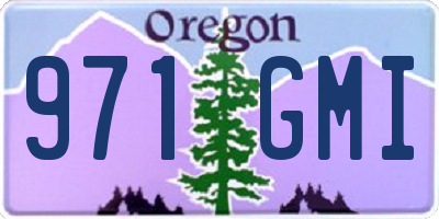 OR license plate 971GMI