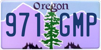 OR license plate 971GMP