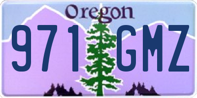 OR license plate 971GMZ