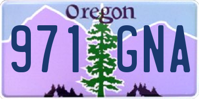 OR license plate 971GNA
