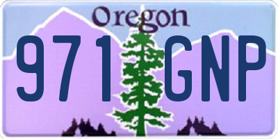 OR license plate 971GNP