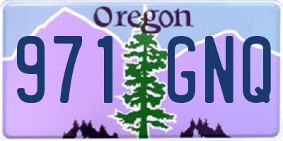 OR license plate 971GNQ
