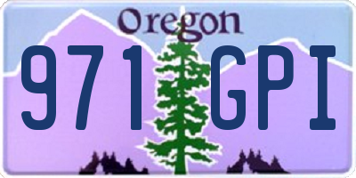 OR license plate 971GPI