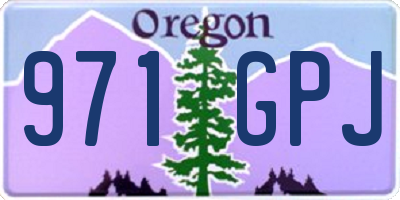 OR license plate 971GPJ