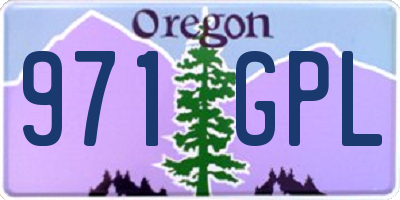OR license plate 971GPL