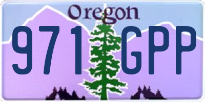 OR license plate 971GPP