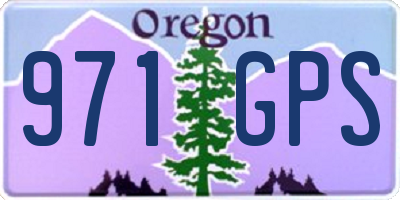 OR license plate 971GPS