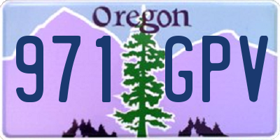 OR license plate 971GPV