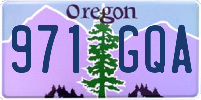 OR license plate 971GQA
