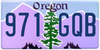 OR license plate 971GQB
