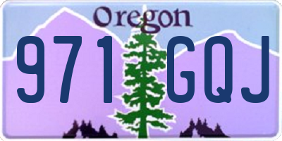 OR license plate 971GQJ