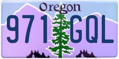 OR license plate 971GQL