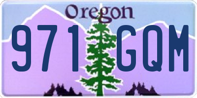 OR license plate 971GQM