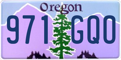 OR license plate 971GQO