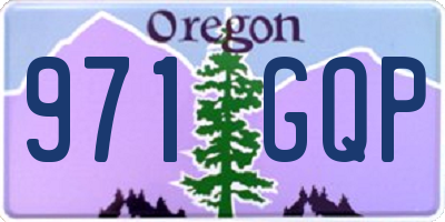 OR license plate 971GQP