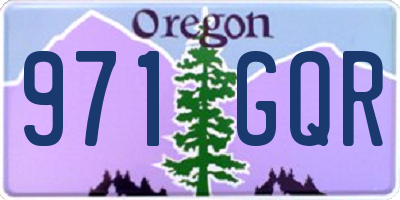 OR license plate 971GQR