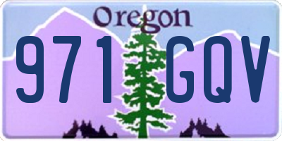 OR license plate 971GQV