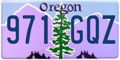 OR license plate 971GQZ