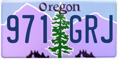OR license plate 971GRJ