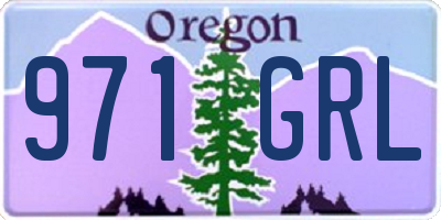 OR license plate 971GRL