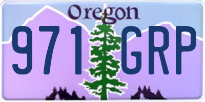 OR license plate 971GRP