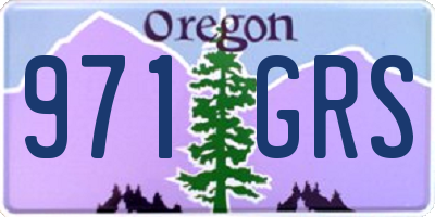 OR license plate 971GRS