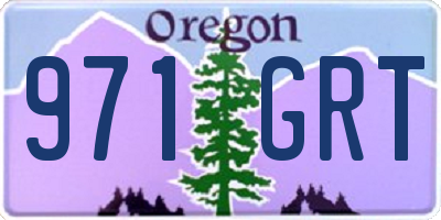 OR license plate 971GRT