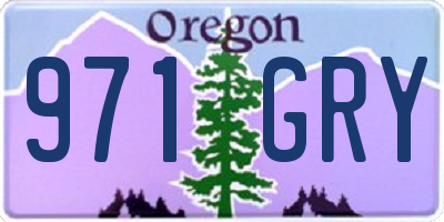 OR license plate 971GRY