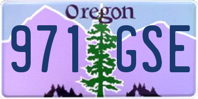 OR license plate 971GSE