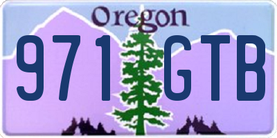 OR license plate 971GTB