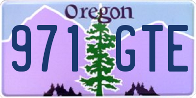 OR license plate 971GTE
