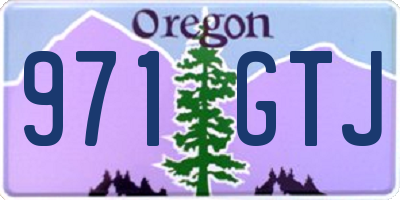 OR license plate 971GTJ
