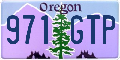 OR license plate 971GTP