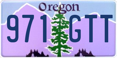 OR license plate 971GTT