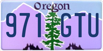 OR license plate 971GTU
