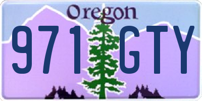 OR license plate 971GTY