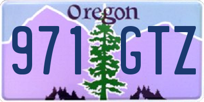 OR license plate 971GTZ