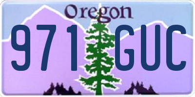 OR license plate 971GUC